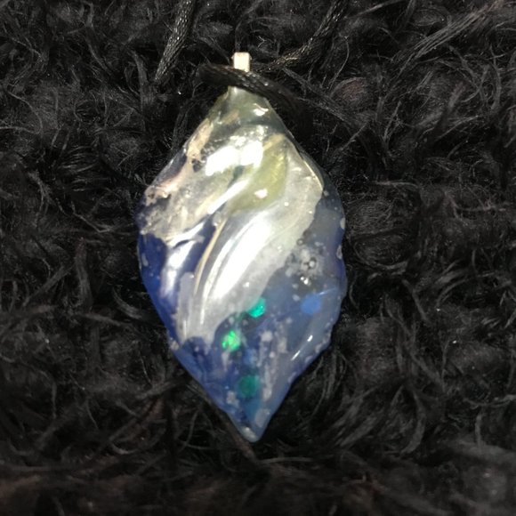 Exclusive Unique Rare Vintage Sea Glass ONe of a Kind Handmade Necklace - Picture 4 of 16